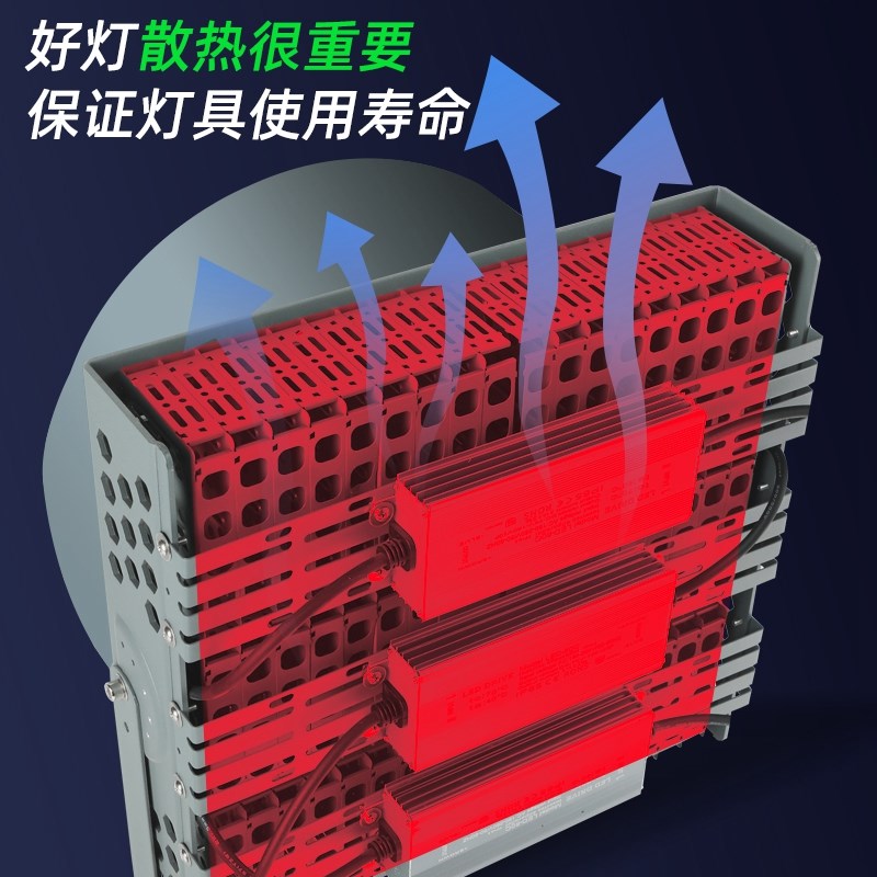 led塔吊灯6000瓦1000W2000W建筑之星工地照明塔吊大灯探照防水