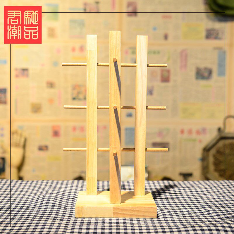 君驰潮品 立式木质时装眼镜店陈列支架橱窗道具高档眼镜展示架