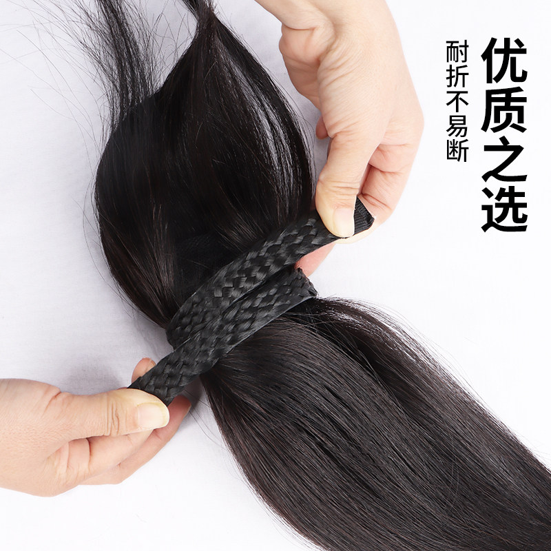 刘海假发女自然前额发箍刘海一体真发遮白发隐形无痕头顶补发片女