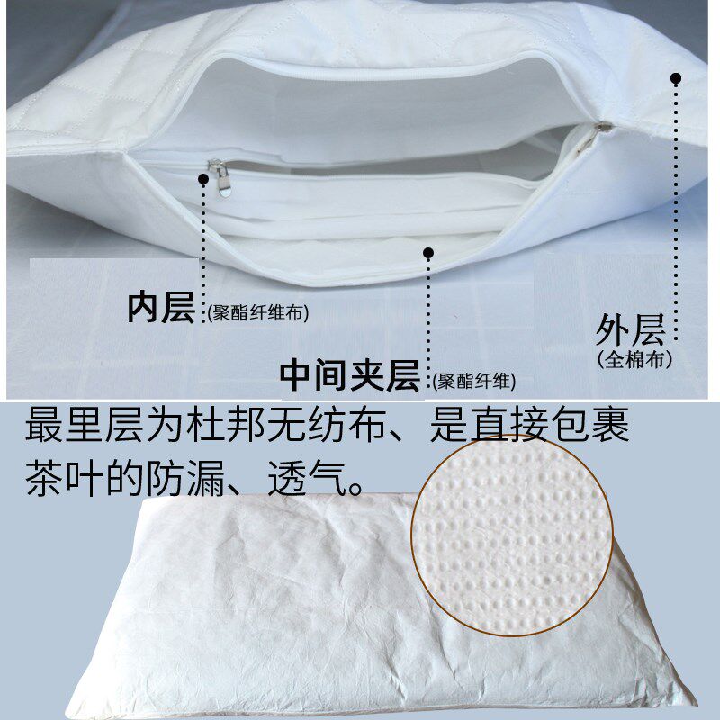 全绿茶叶枕头铁观音助茶香睡眠枕芯清香老年单人成人护颈椎硬枕头