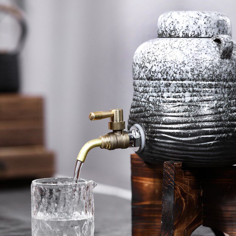 陶瓷小酒罐日式酒坛桌台白酒中药泡酒缸复古酒壶家用酱油壶冷水壶