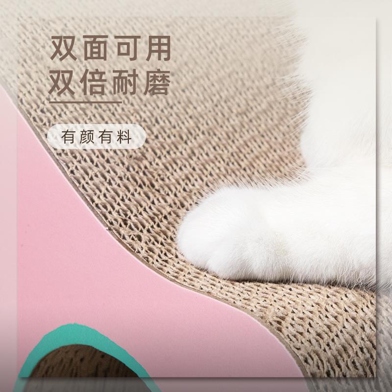 K星人的店双面猫抓板 高密度瓦楞纸不掉屑耐磨猫咪玩具推荐