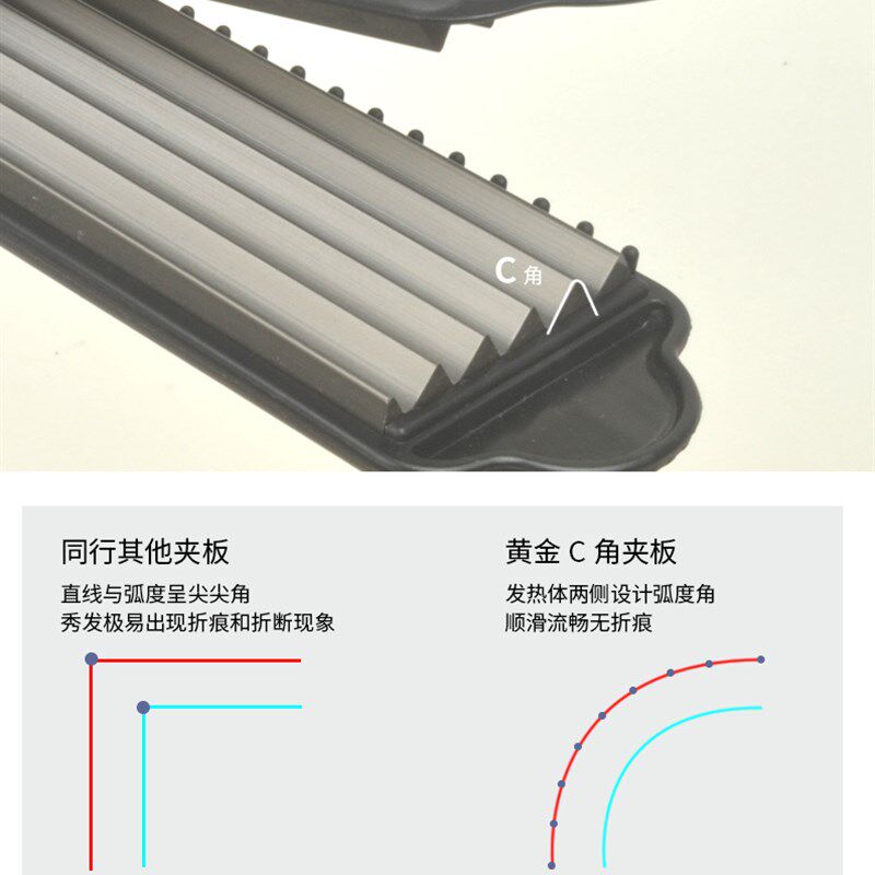 玉米烫电夹板蓬松发根神器波浪卷发棒隐形内头发化妆师专用玉米须