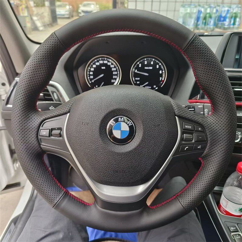 2023款宝马新X1专用手缝方向盘套 宝马X1 X3 X5 X6全包把套3系E90