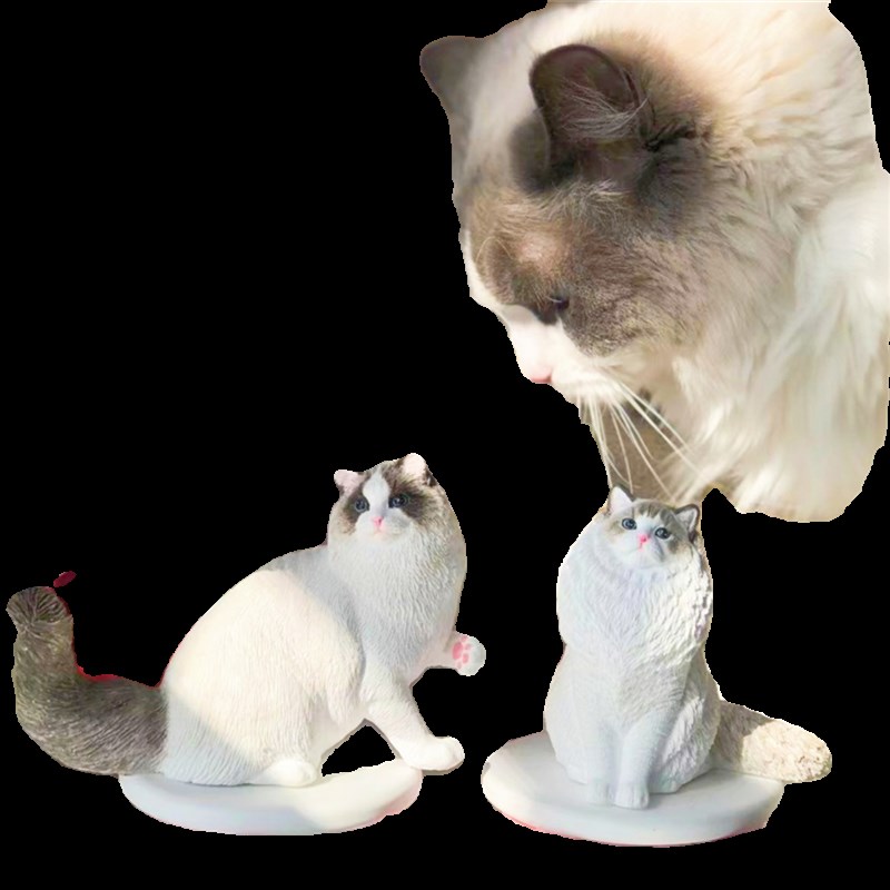定制猫咪可爱车载室内香薰摆件礼物宠物纪念英短美短布偶加菲橘猫
