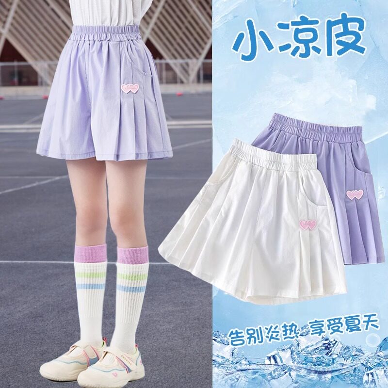 moodytiger女童夏装速干短裤夏季女孩运动短裤中大童夏天冰丝裤童