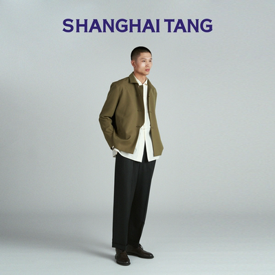 SHANGHAI TANG上海滩羊毛唐装夹克男士