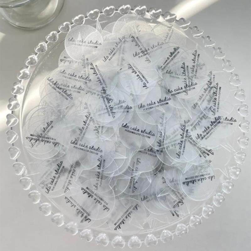 透明蛋糕插牌定制亚克力PVC磨砂插卡烘焙店logo标签甜品装饰卡片