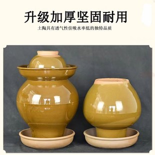 四川荣县土陶倒扑罐大头菜腌菜坛子老式新式带盖家用加厚密封罐子