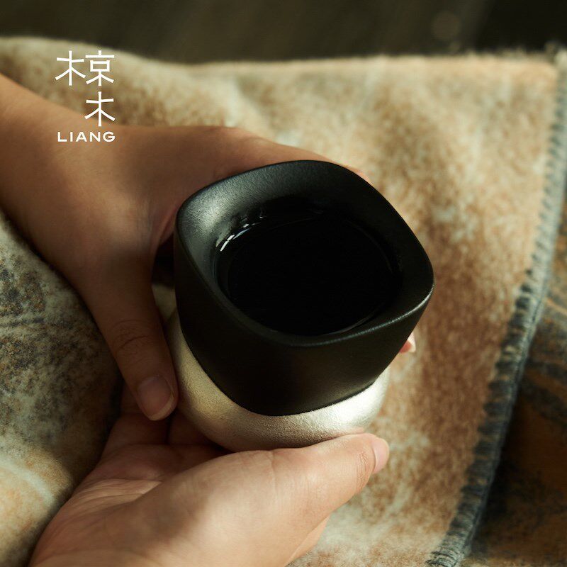 椋木厚味煮茶套组紫砂黑陶泥中式煮茶壶家用保温茶杯礼盒装送礼