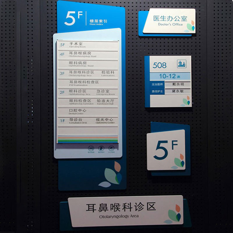 商场医院导视系统楼层索引指示牌电梯指引门牌导向牌科室牌定制