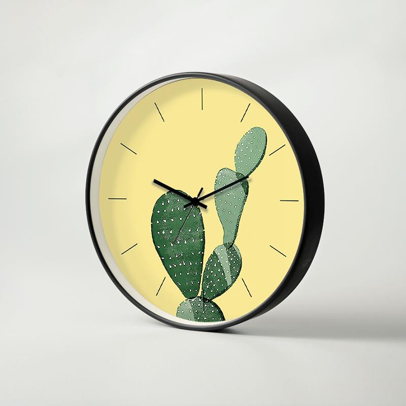 起贝 北欧风格客厅挂钟静音时钟卧室餐厅墙面装饰小清新创意钟表