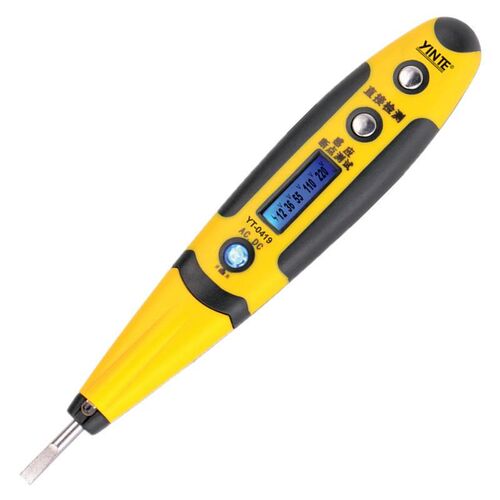 YT-0519带灯数显验电笔多功能电工检测维修验电笔LED照明感应式定