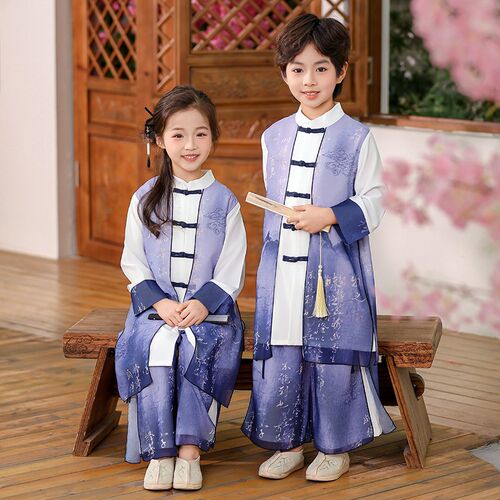 儿童汉服男e童春秋古装唐装中国风超仙套装古风演出服幼儿园表演