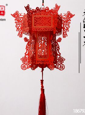 牛年新品12生肖剪纸宫灯春节元宵新年商场门店装饰品一件可定制