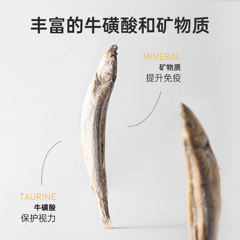 喵咪颜究社多春鱼冻干猫咪零食补充营养磨牙满籽小鱼干鱼籽成幼猫