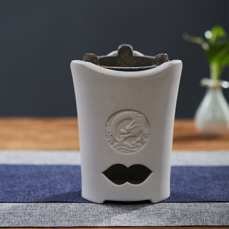 汉陶张生 手工烧水壶白陶煮茶炉煮茶器泡茶壶炭炉智能电陶炉套装