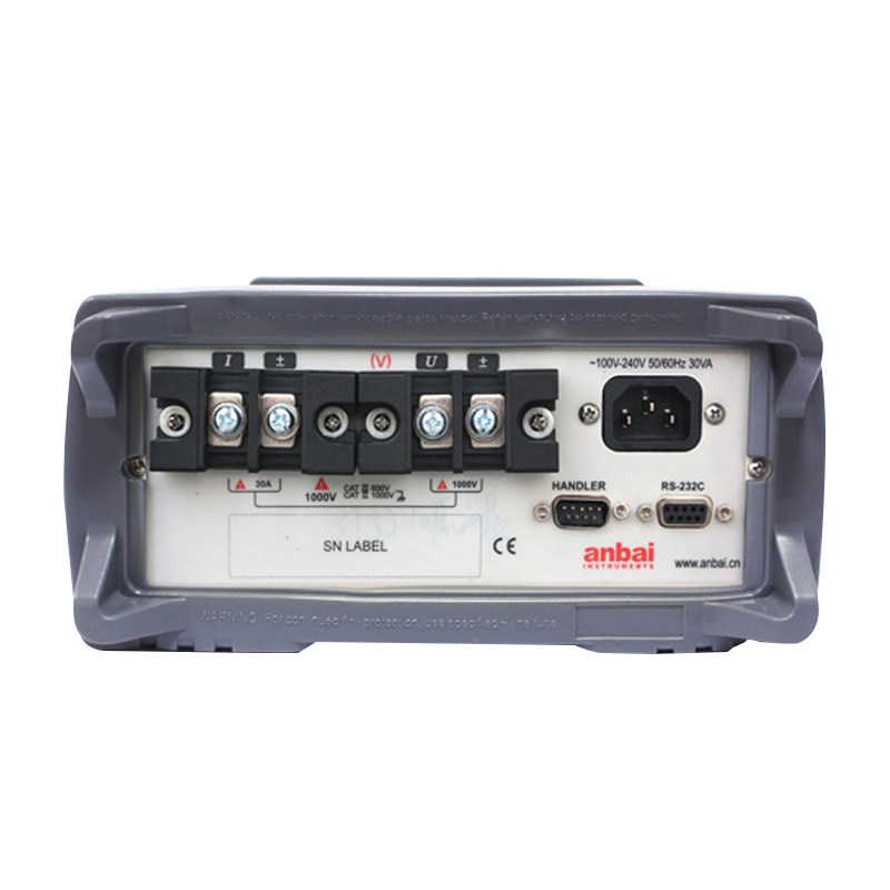 安柏AT3310 单相2线数字功率计量仪电压1000V手动智能直流测试仪