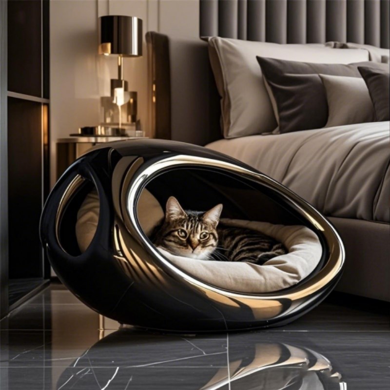 高端新型猫窝四季通用夏季太空舱猫别墅安全感宠物超级大不粘毛