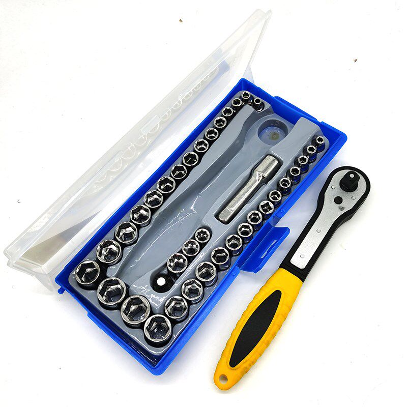 飞鹿3/8 1/4家用维修 中飞公英制六角套筒套装 RTH-38A 4-14mm