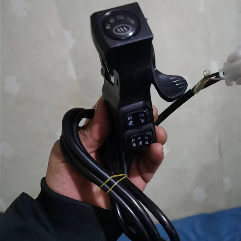 电动车指拨转把电动手推车鸡公车配件指拨按压调速器拇指按压转把