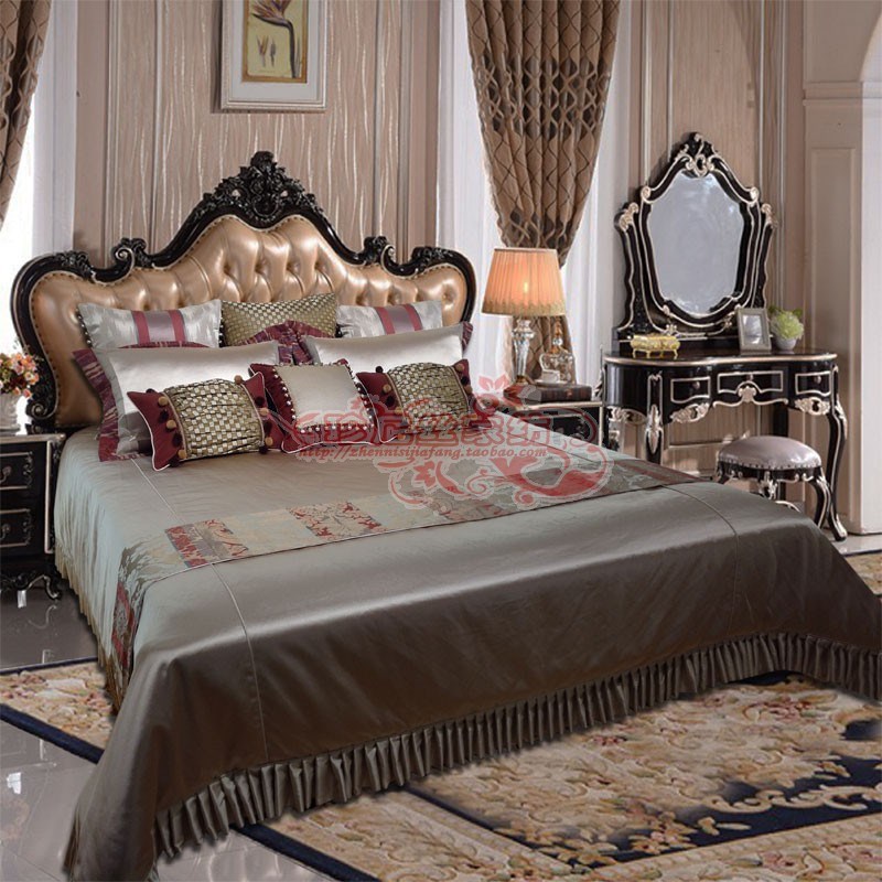 豪华欧式床品样板间套装样板房床上用品软装轻奢新古典家居多件套