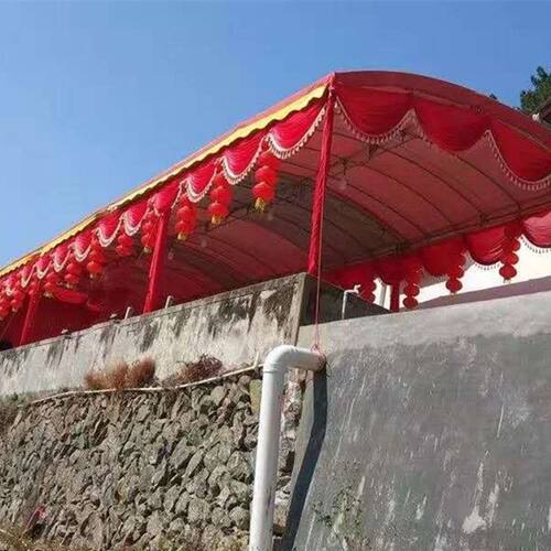婚庆酒席 活动篷房棚房纱幔装饰幔户外大棚帐篷喜棚装饰吊顶幔