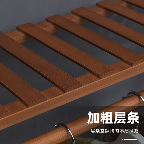 挂衣架落地卧室网红多功能衣帽架房间置物架晾衣架子欧式简易衣柜