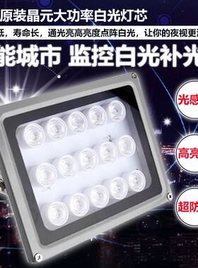 AC220v15W白光灯机箱延长感应线补光灯道闸停车场照车牌灯补光灯
