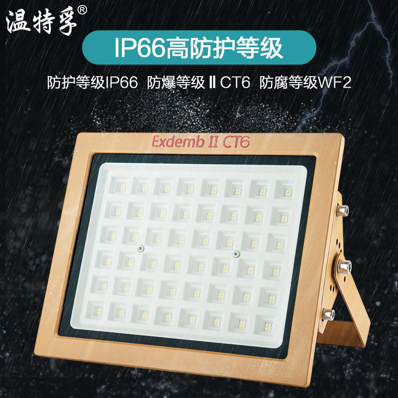 温特孚led超亮防爆灯防腐户外投光灯加油站隧道泛光灯化工厂照明