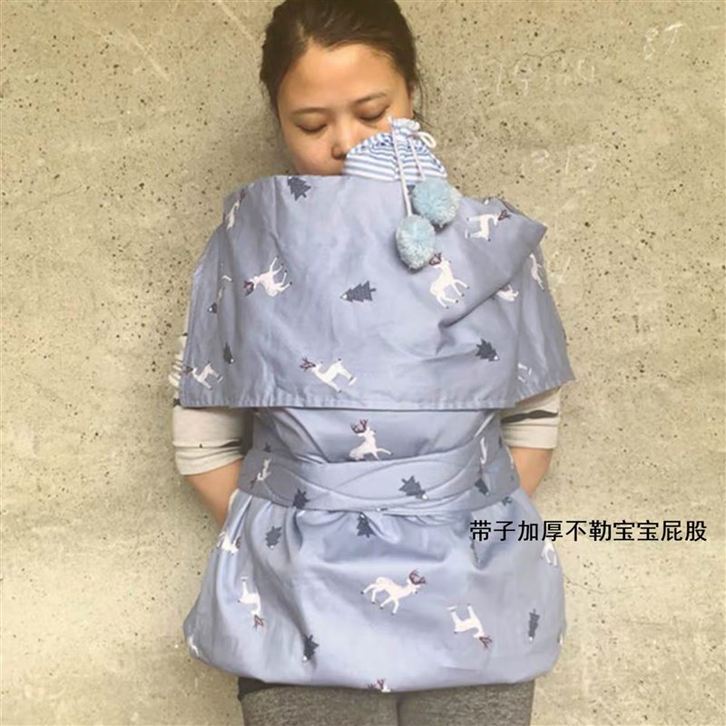 后背式宝宝背带袋婴儿童传统老式四川重庆云南贵州春夏薄背巾被扇