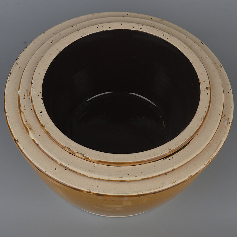大号陶土捣蒜器粉碎钵擂米糊擂茶钵捣药盆工具镭钵擂钵磨糊盘包邮