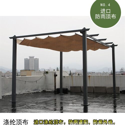 户外凉亭葡萄架铝合金花园别墅庭院室外爬藤阳光房遮雨棚遮阳亭子