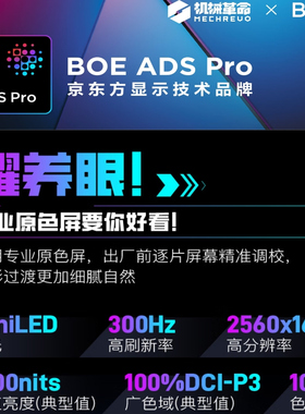 16寸2.5K300Hz miniLED分区背光CNC全贴合触控手写便携显示器NM9