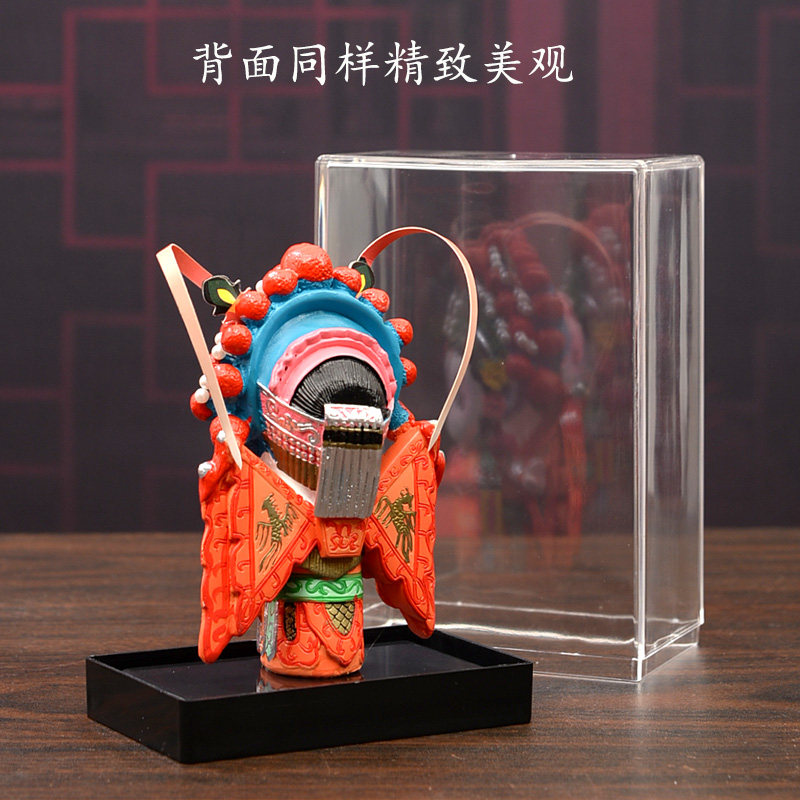 中国风北京特色工艺品京剧脸谱娃娃创意泥人装饰品摆件送老外礼物