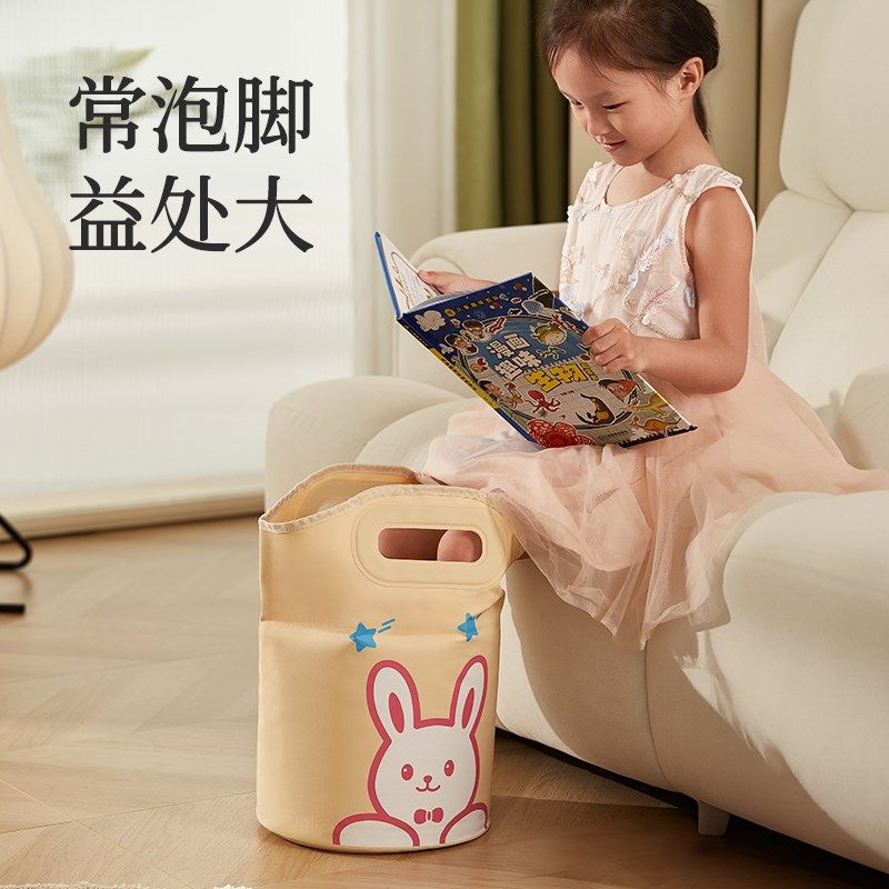 初心泡脚桶可摺叠足浴桶过小孩腿学生宿舍可携式泡脚袋旅行轻养生