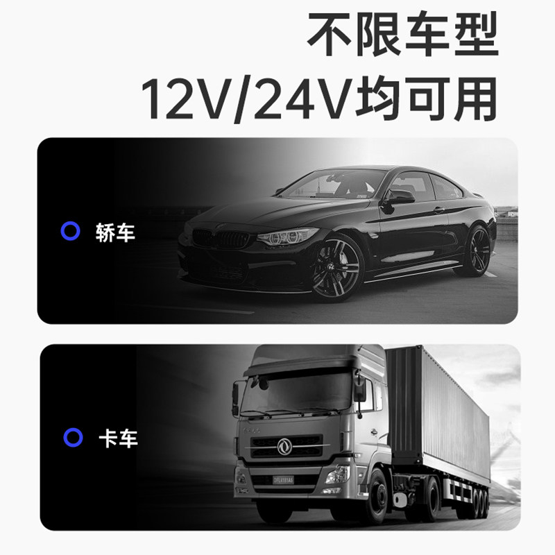 车载风扇12V24V伏大功率小车双头制冷大风力USB强力汽车用电风扇