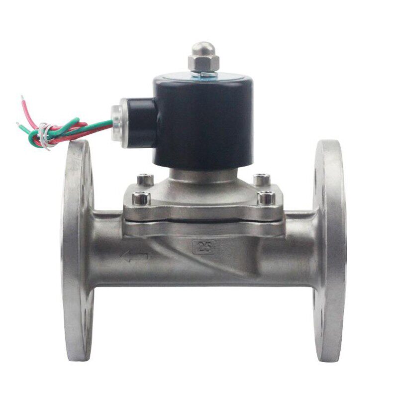 2W/ZCS常开/闭不锈钢电磁阀走水空调用法兰电磁控制阀开关阀 220V