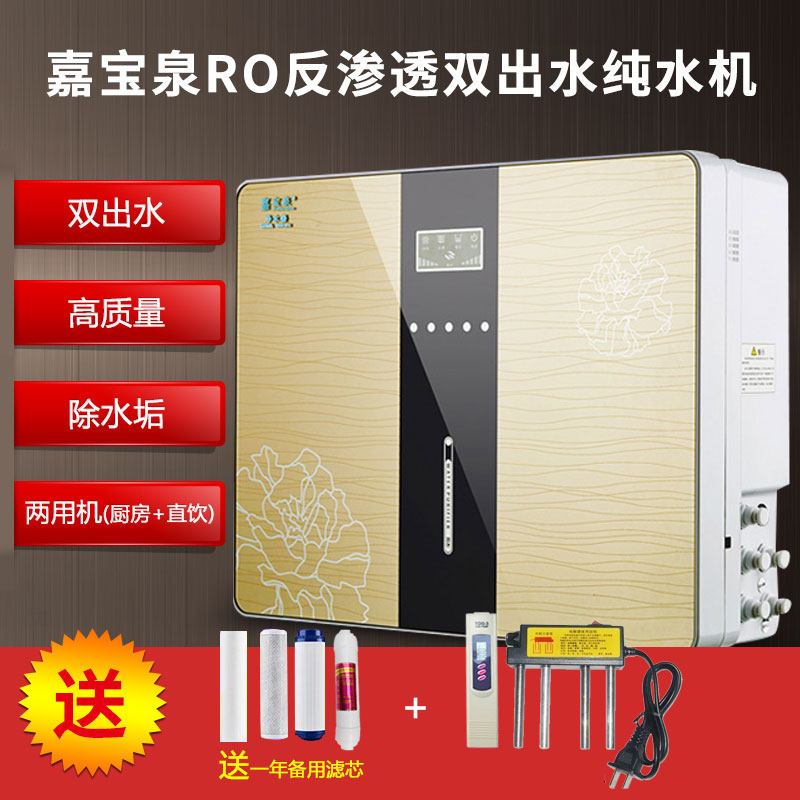 智能双水净水器家用直饮厨房除垢除味ro反渗透纯水机高配自吸包邮