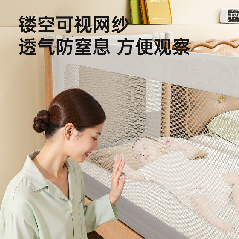 实木儿童床拼接床婴儿床拼接大床榉木单人男孩宝宝床边小床加宽床