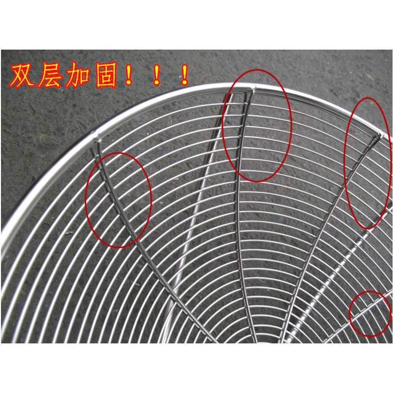 特大号1米长把不锈钢盘丝大笊篱加厚漏勺过滤网捞勺加固捞鱼捞面