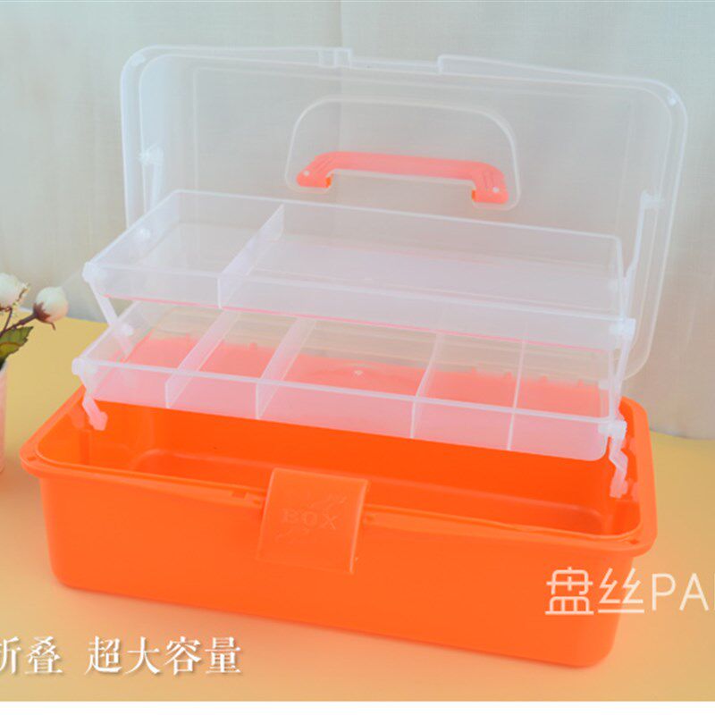 54色家用针线盒套装针线包手缝线缝补工具手提折叠特大收纳盒包邮