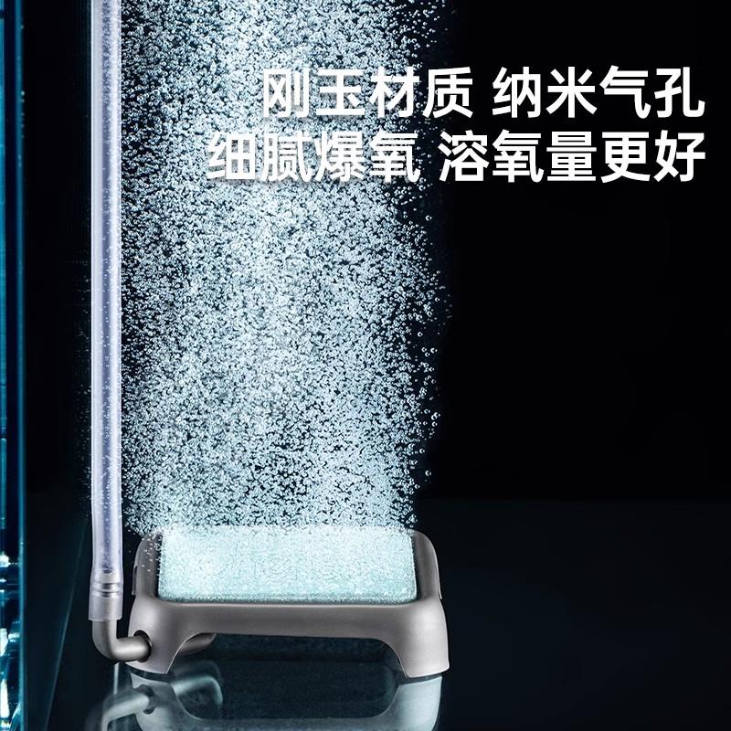 彻朗纳米气盘氧气细化器雾化气泡石鱼缸专用静音爆气盘氧气泵配件