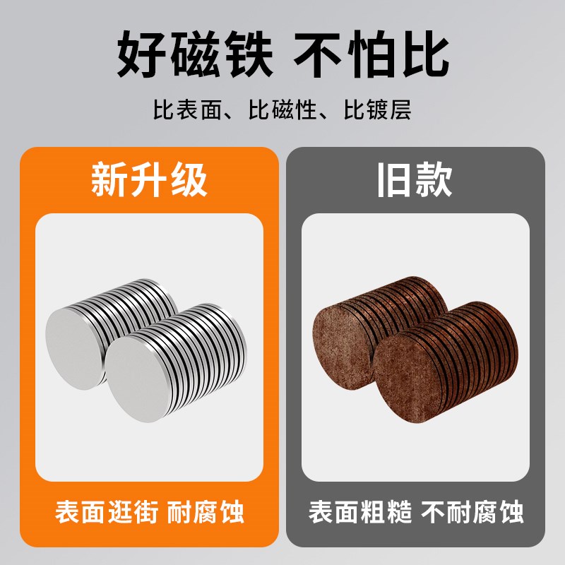 强磁磁铁贴片磁石方块固定器强磁长条吸扣圆形强力吸铁石超强吸力