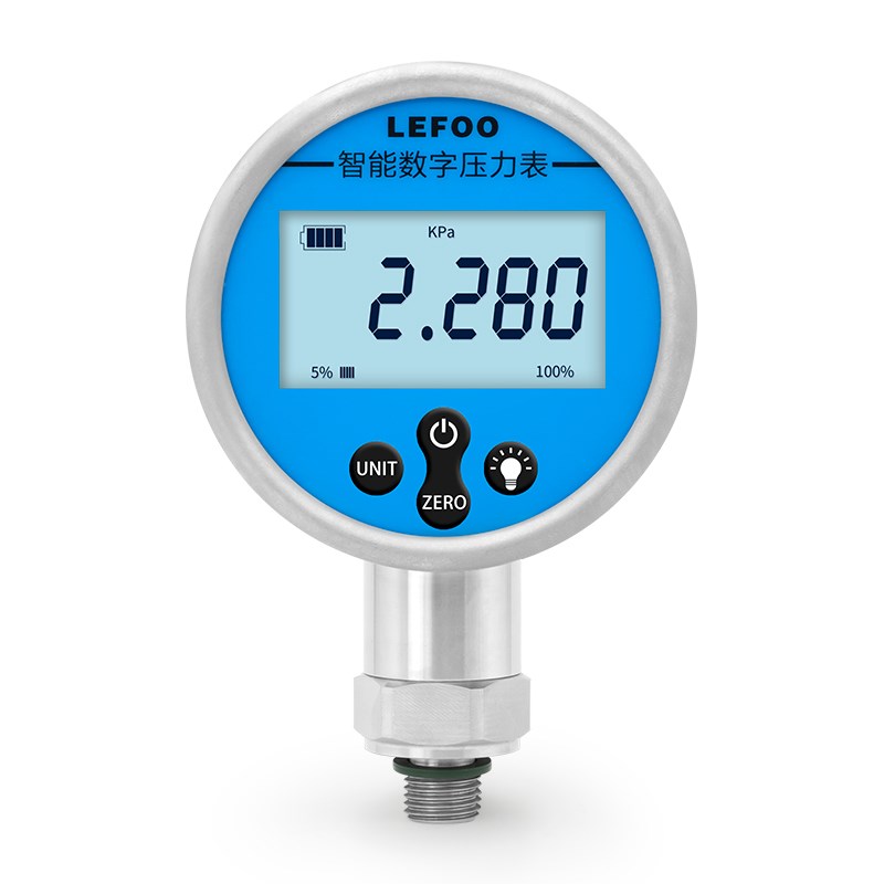 力夫LFT6100数字真空负压压力表0-60mpa耐震电子水压油压压气压表