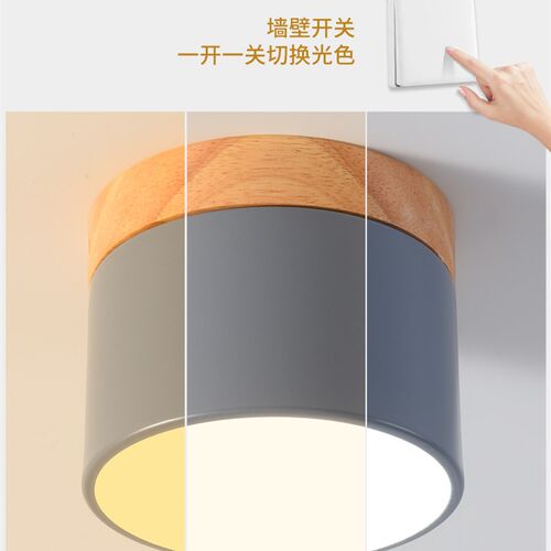 led明装筒灯免开孔商用餐厅服装店铺走廊吸顶灯圆形孔灯过道吊灯