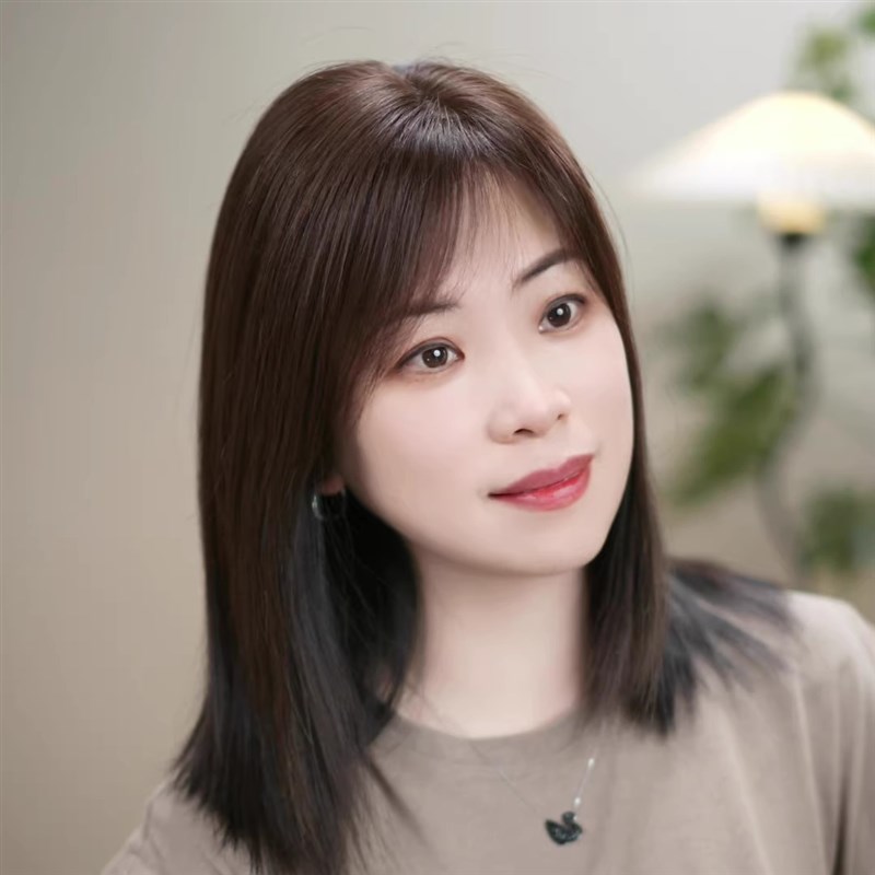 U10*12夏季轻薄假发女长发自然仿生头皮真人发手工假发片