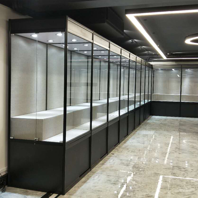 古董展示柜收藏品玻璃柜艺术品摆件工艺品展架展厅瓷器展览柜墙柜