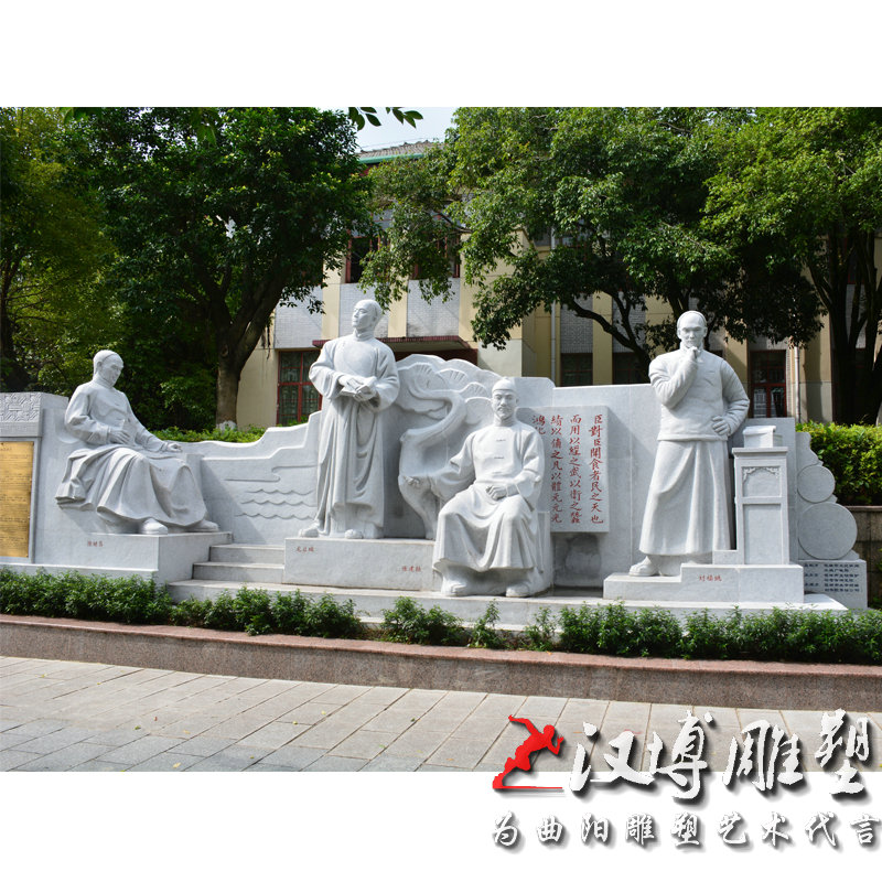 玻璃钢仿铜越王勾践人物雕塑园林广场铸铜古代历史人物雕像定制做