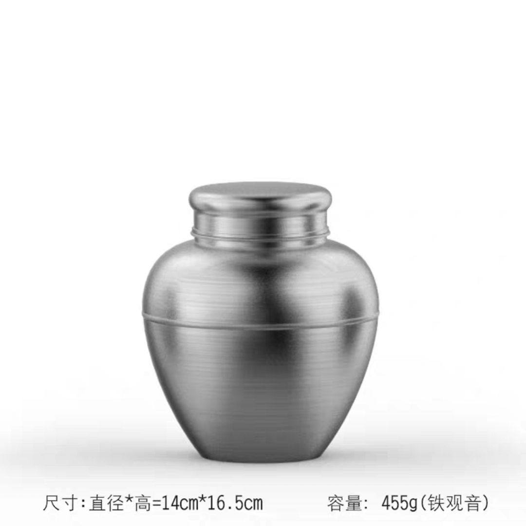 半斤装锡罐纯锡茶叶罐大号日式高档家用金属密封防潮储茶罐复古